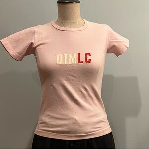 Vintage Lulu Castagnette pink tee-shirt. Size XS.